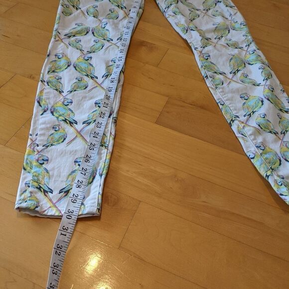 Dittos Parrot low rise jeggins size 27 animal graphic pants A3 - Picture 8 of 11